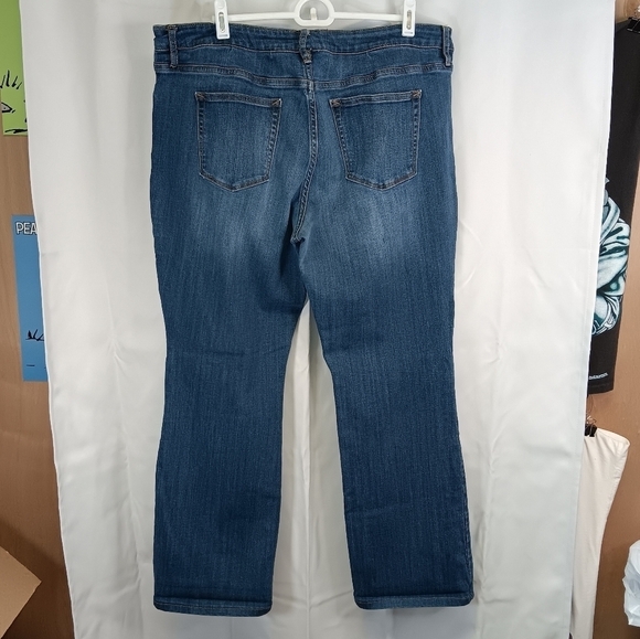 ana a new approach Jeans Bootcut 18 Medium Wash Blue Denim Stretch Cotton - Picture 3 of 8